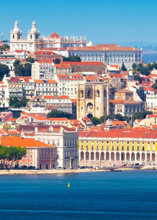 Lisbon Skyline as seen from Almada (Portugal)